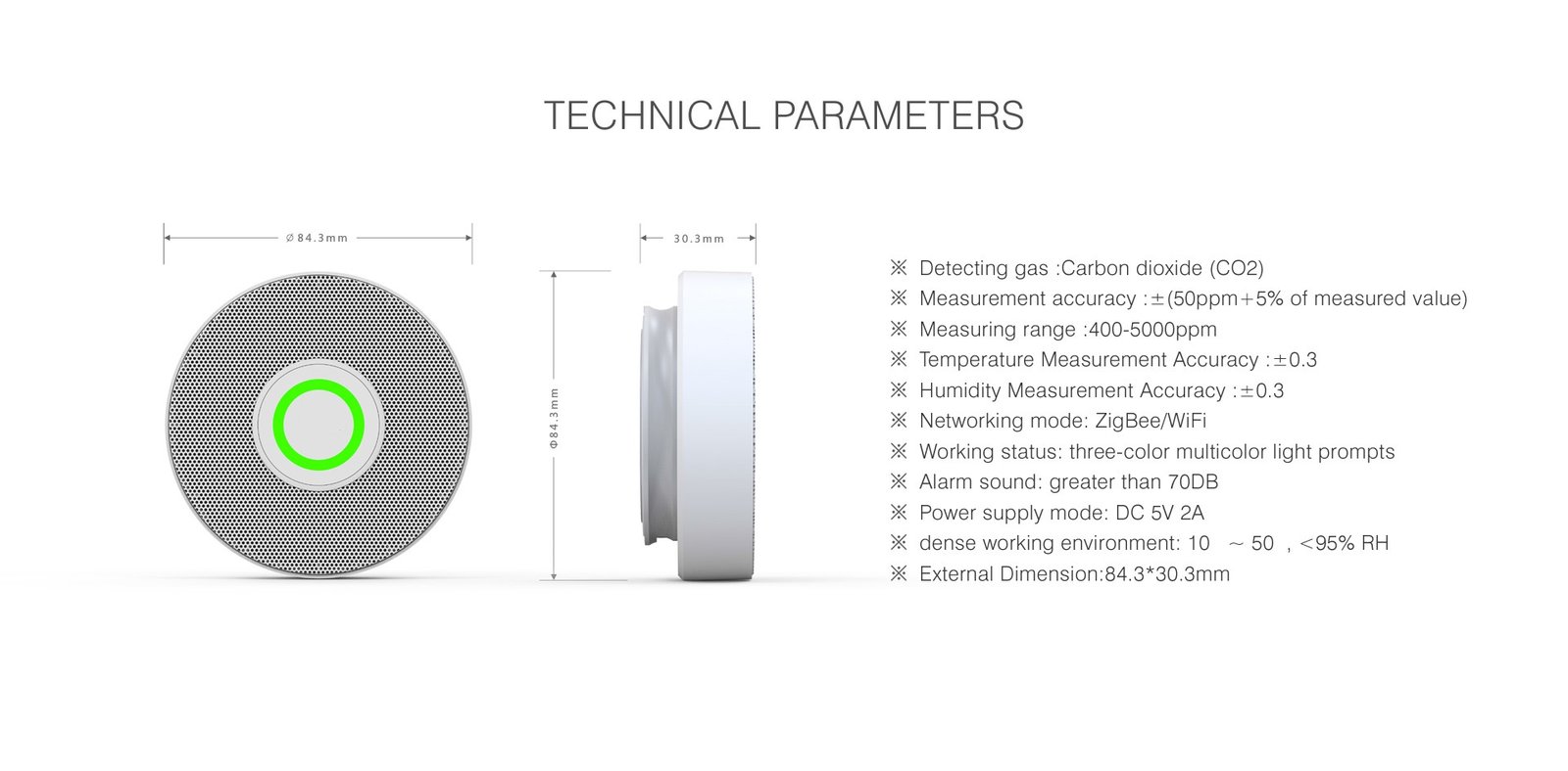 Carbon dioxide sensor 14