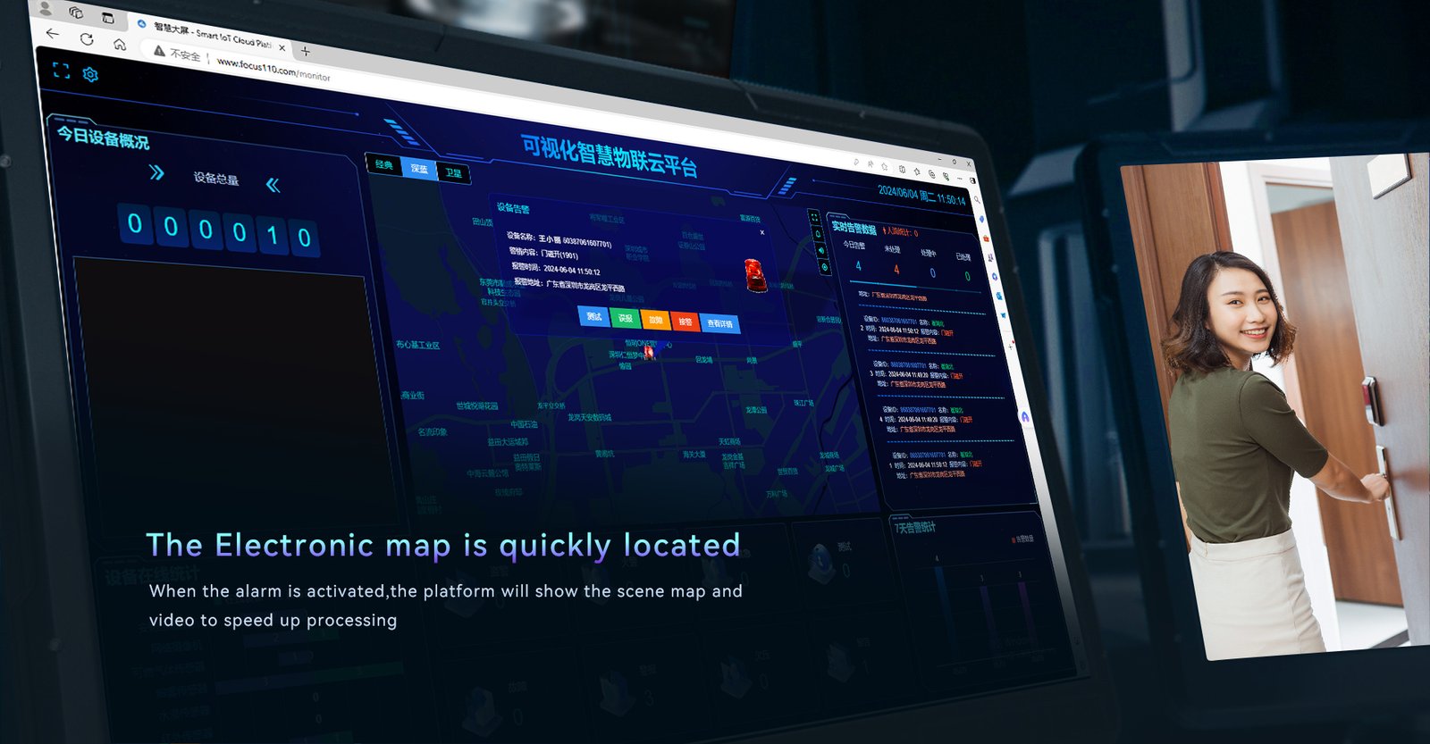EM07C One click intercom visual terminal device 8