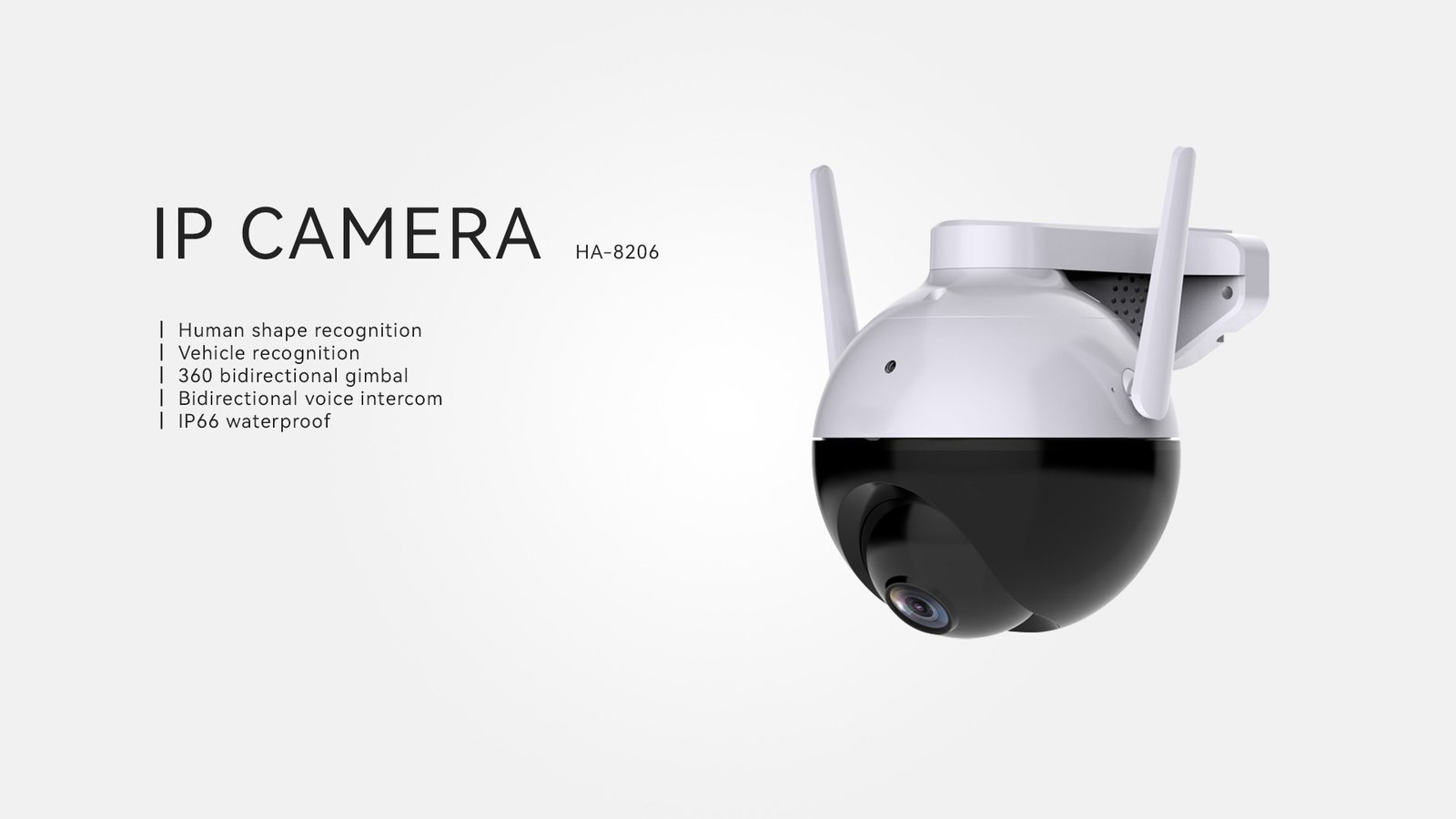 HA-8206 Outdoor WiFi AI PTZ Camera