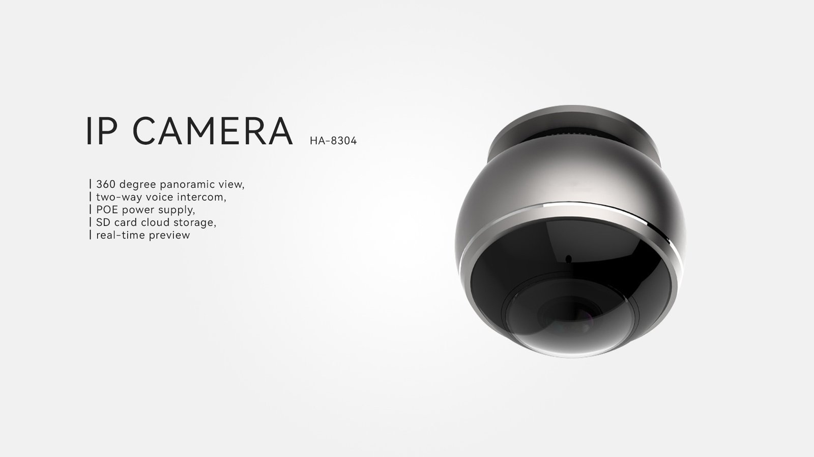 HA-8304 AI HD Panoramic IP Camera