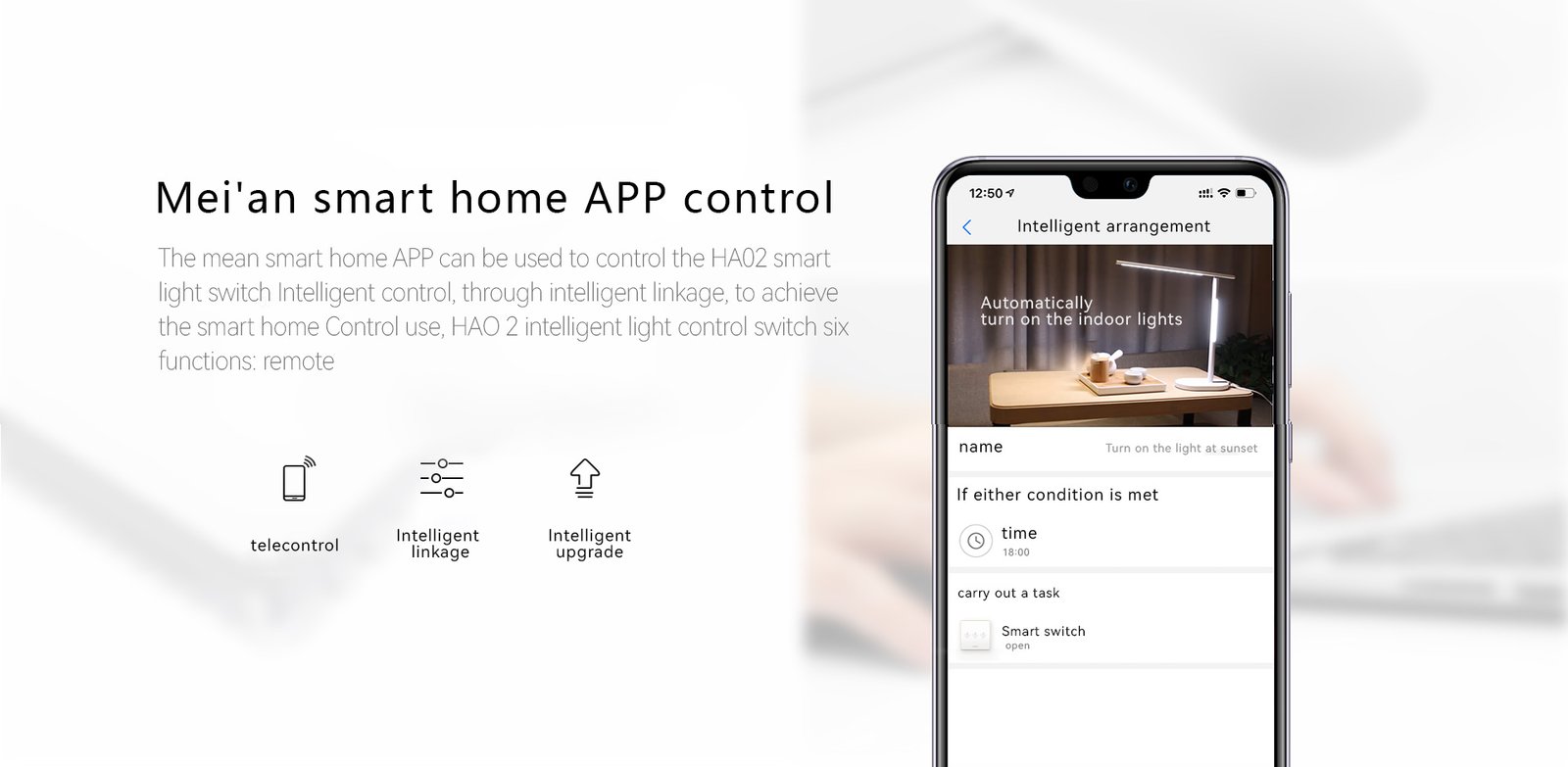 HA02 Intelligent Light Control Switch 4