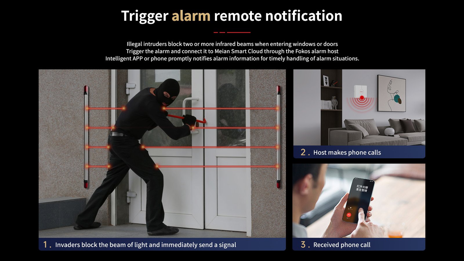 Infrared Fence Style Active Photoelectric Detector 2