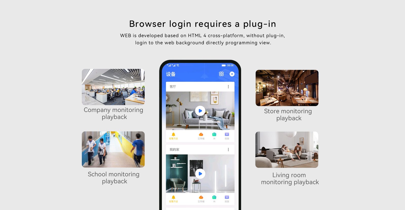 XNVR2509 HD Network Video Alarm All-in-one Control Panel 6